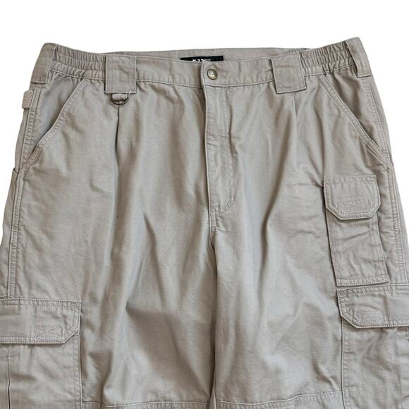 5.11 Tactical Active Work Pants Size 38 x 30 Khaki‎ Tan Military Relaxed 74251 - Picture 3 of 10